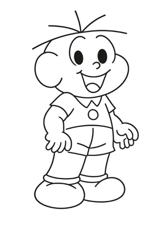 Desenhos da turma da monica para imprimir e colorir - educação infantil (página 1)